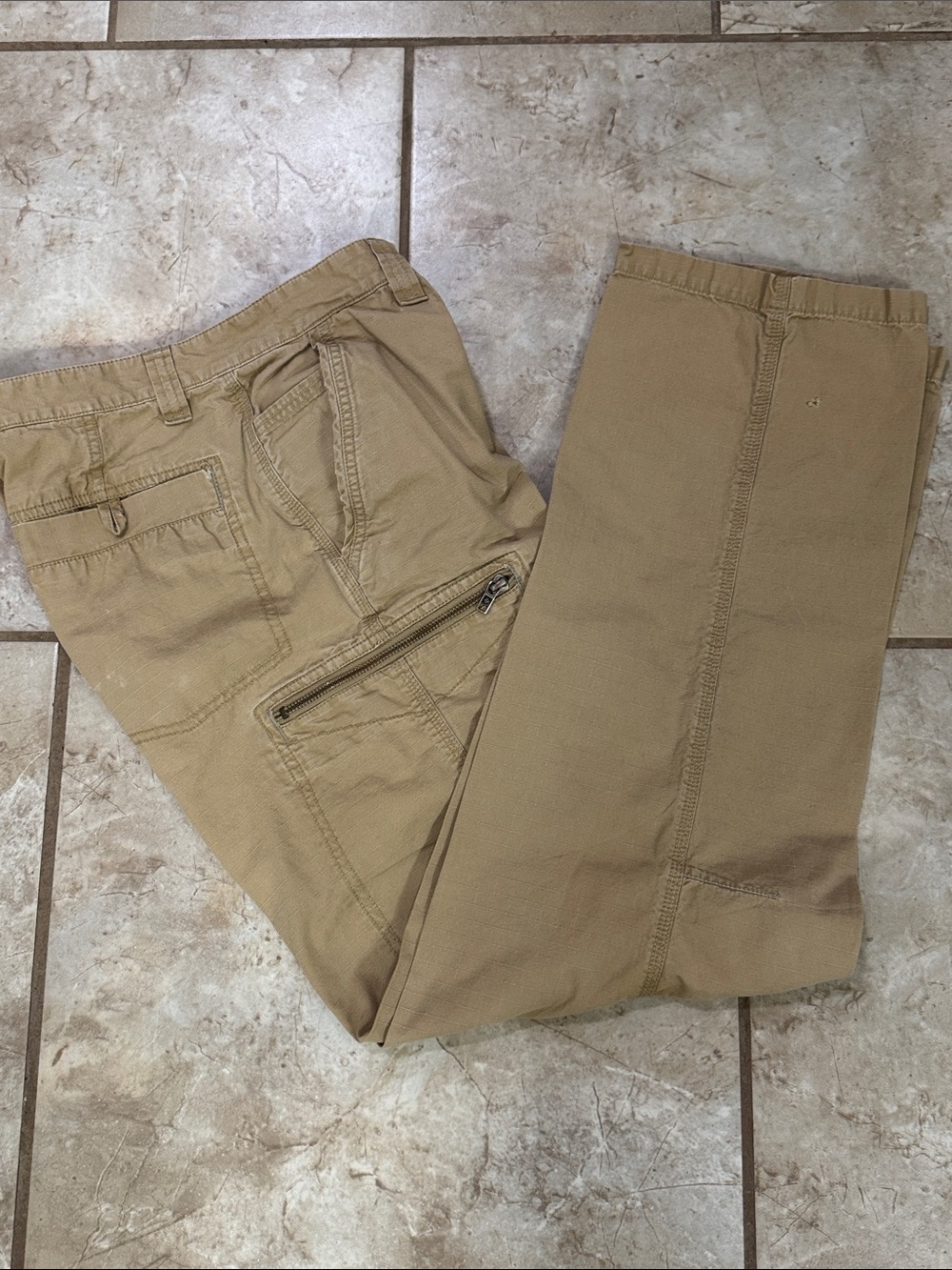 Men's Tan Utility Cargo Pants
